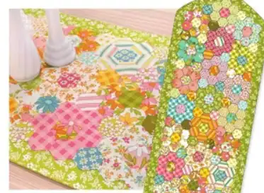 Moda Fabrics A Blooming Bunch Groovy Hexie Runner