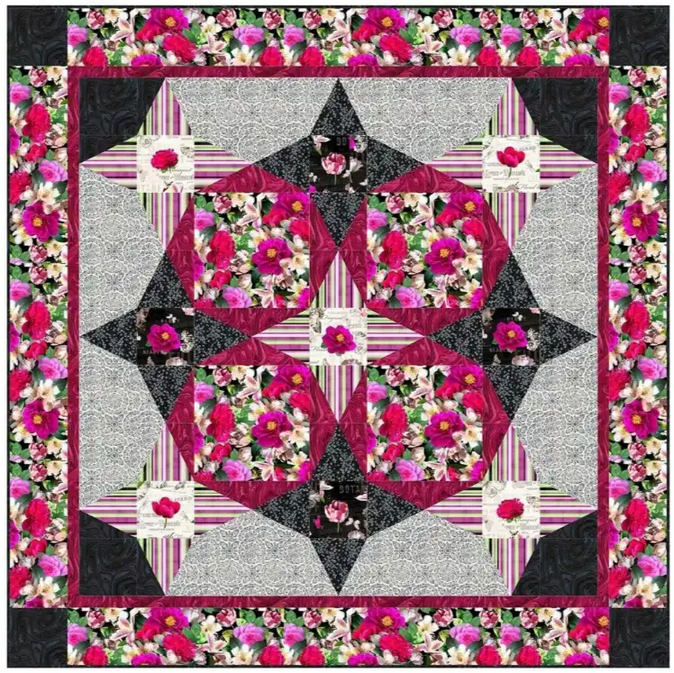 Fabrics Floral Fantasy Quilt Pattern