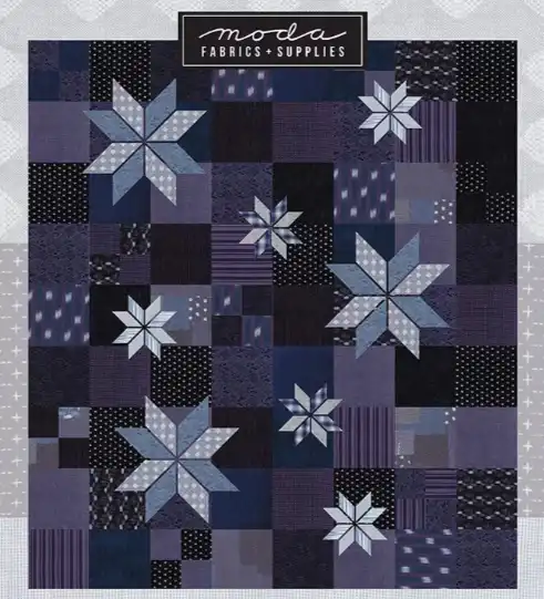 Moda Fabrics Boro Quilt Pattern